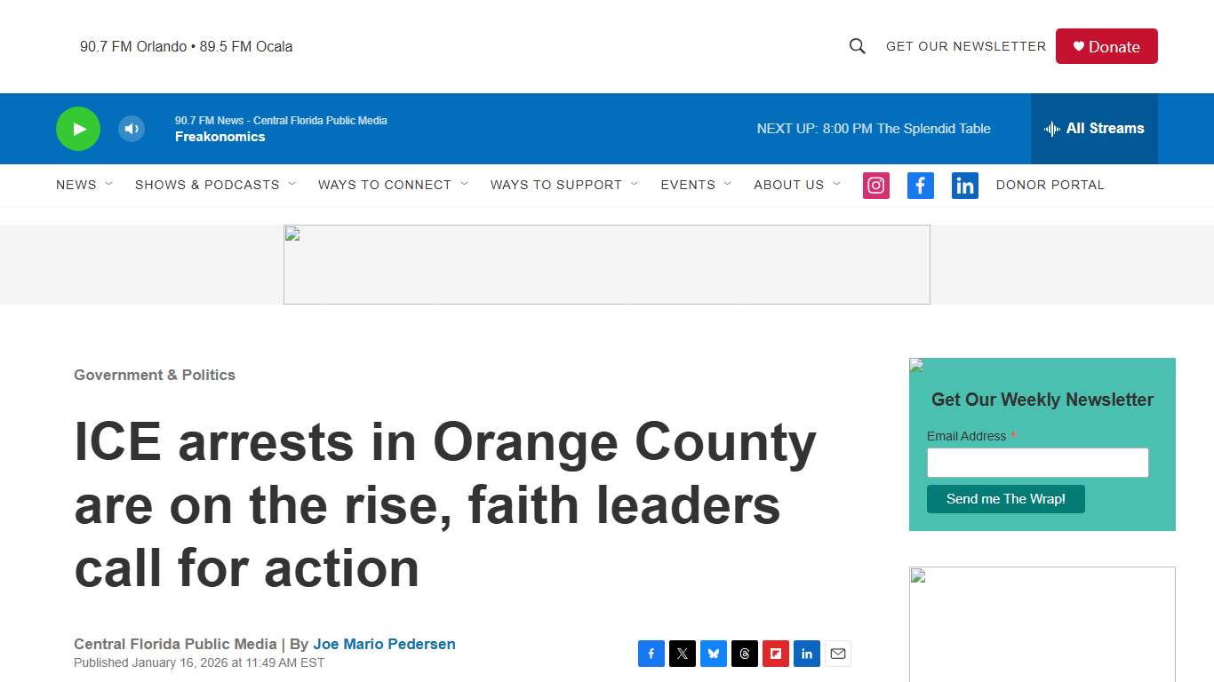 ICE arrests in Orange County are on the rise, faith leaders call for action