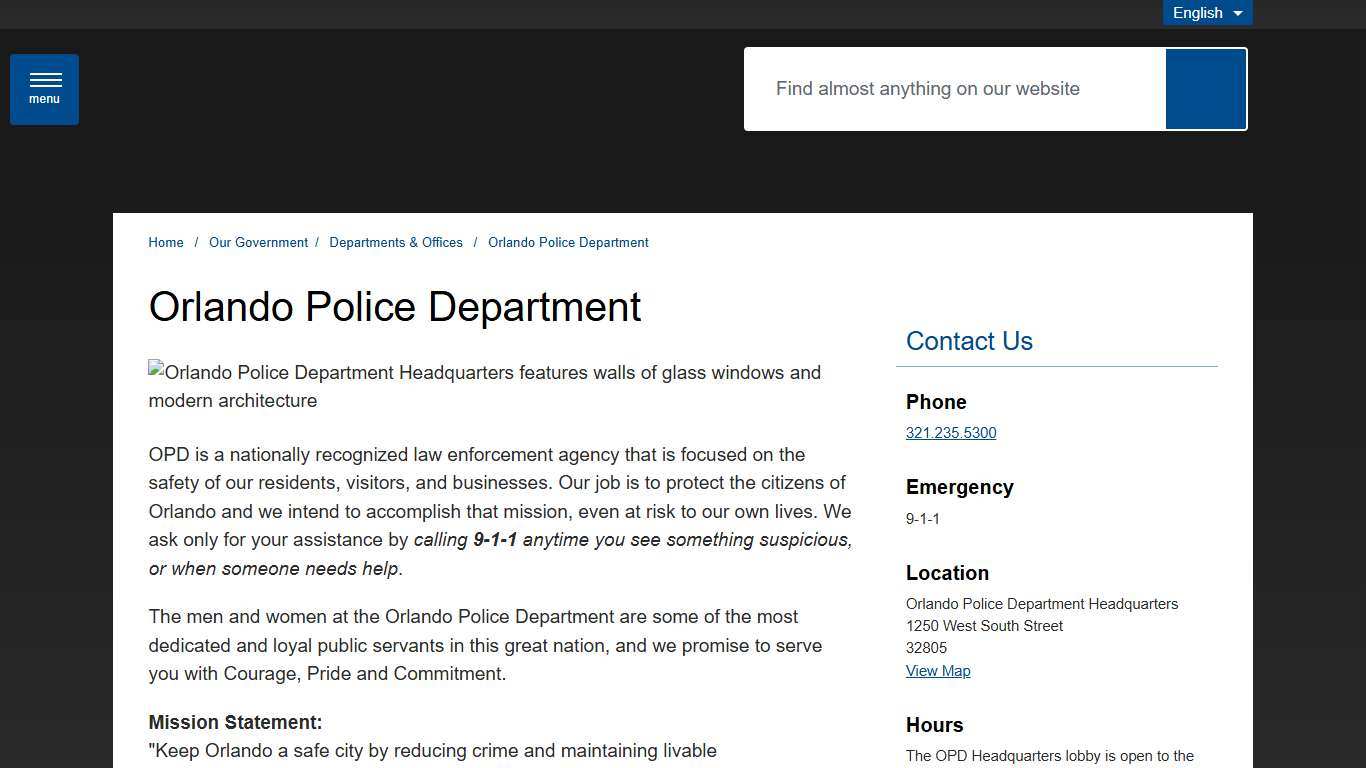 Orlando Police Department - City of Orlando